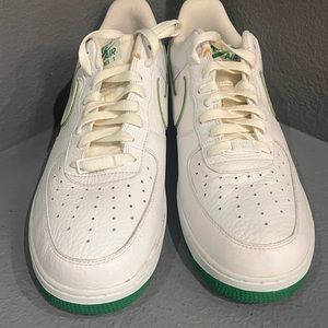 Green + White AF1